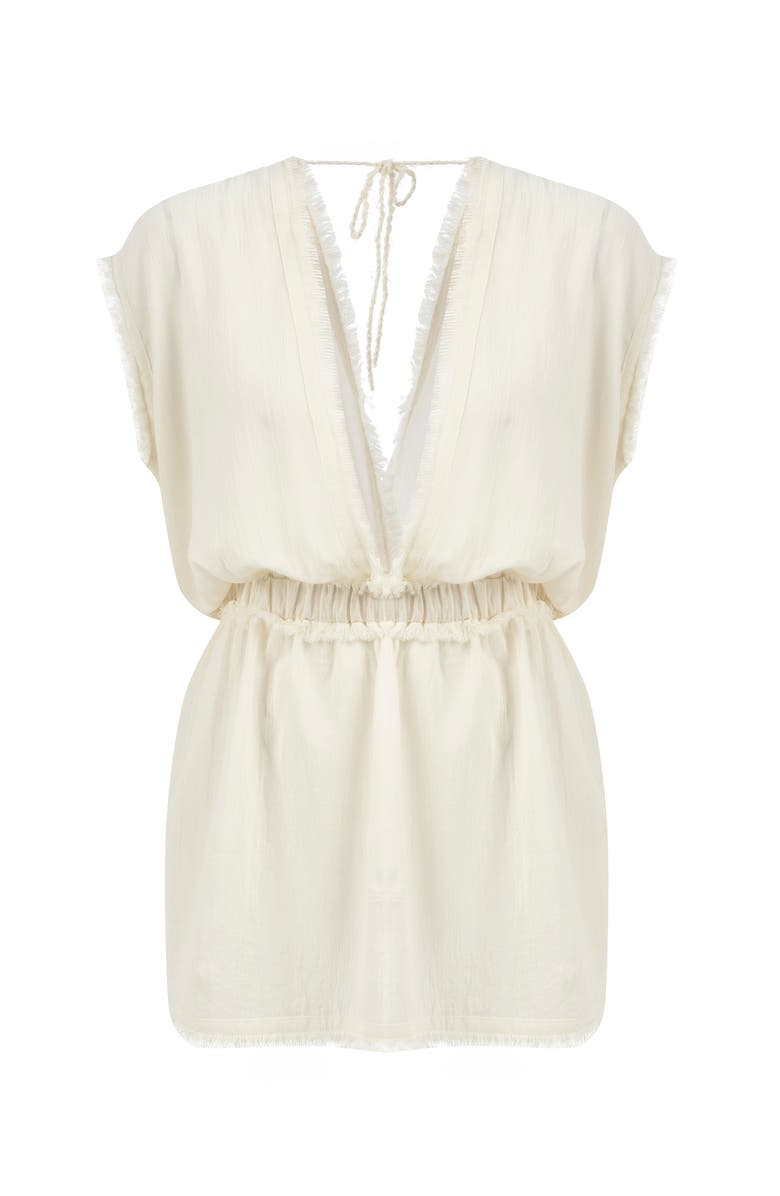 Labeca London Storm Striped Linen-Blend Bustier Top, Alternate, color, 