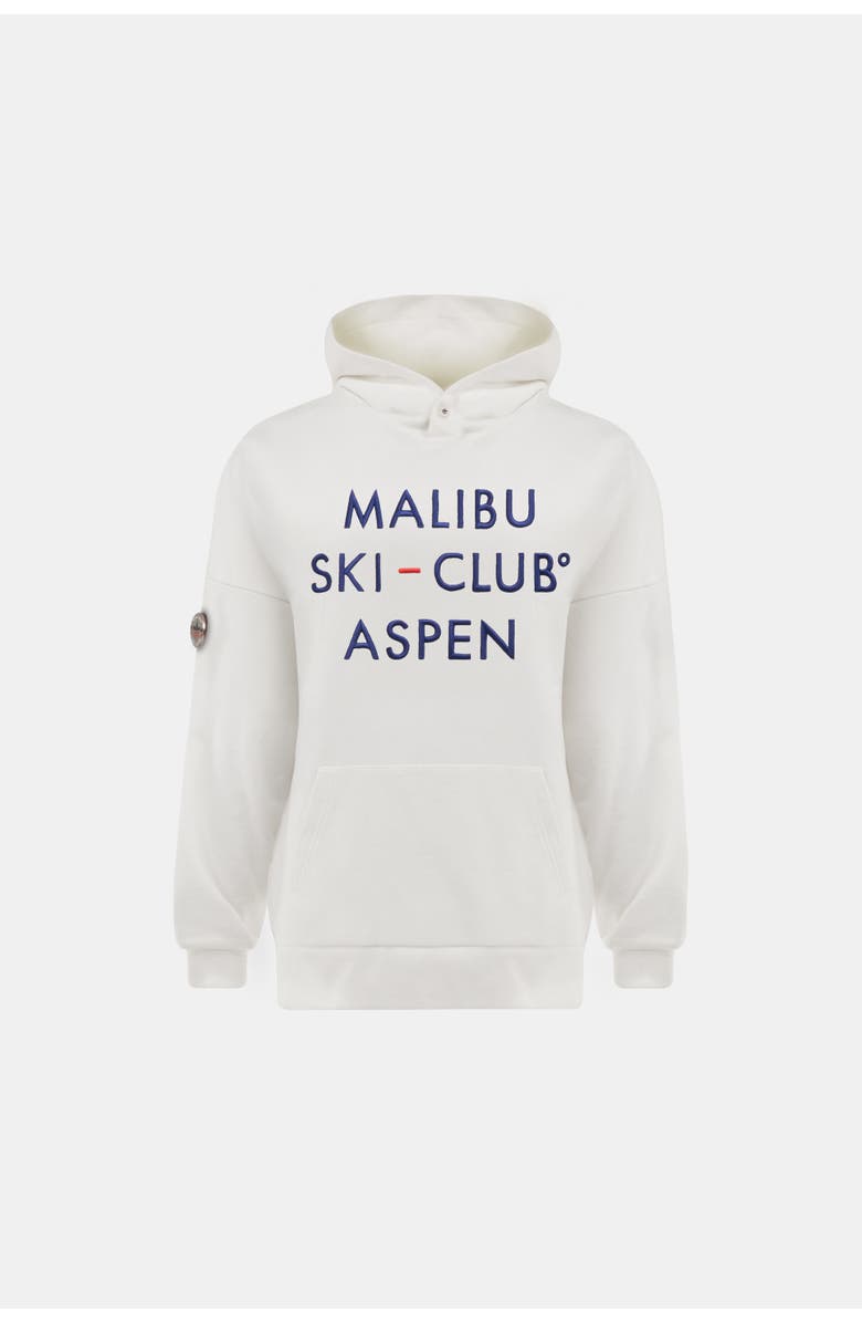 Malibu Ski Club Aspen 3D Hoodie, Alternate, color, White