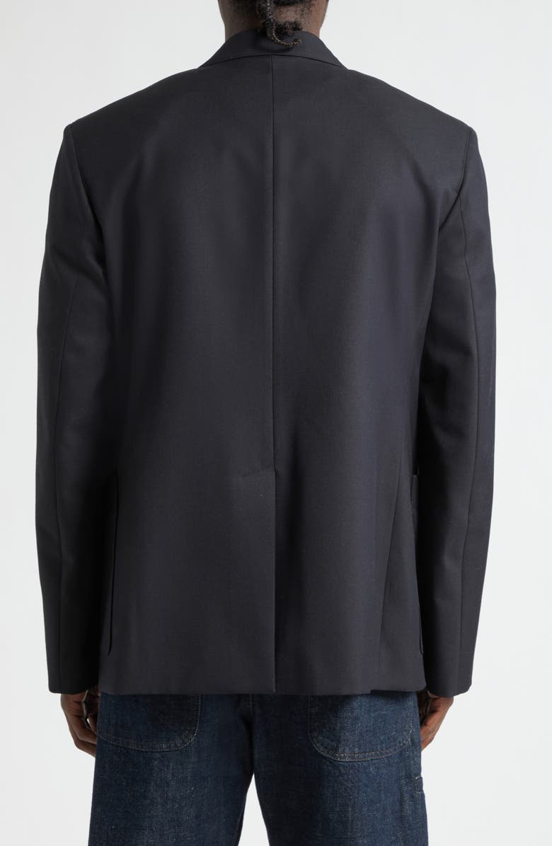 Lemaire Tailored Single Breasted Jacket, Alternate, color, Marine Melange