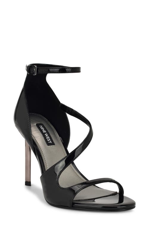 Shop Nine West Shimmy Ankle Strap Sandal In Black 001