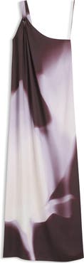 BOSS Dantea One-Shoulder Floral Print Gown