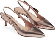 LK Bennett Barette Slingback Pointed Toe Kitten Heel Pump