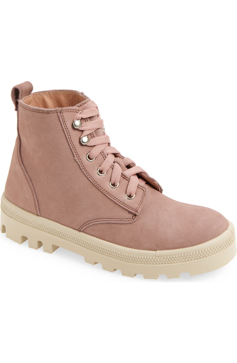 Naot Canoe Lug Boot, Main, color, Mauve Nubuck