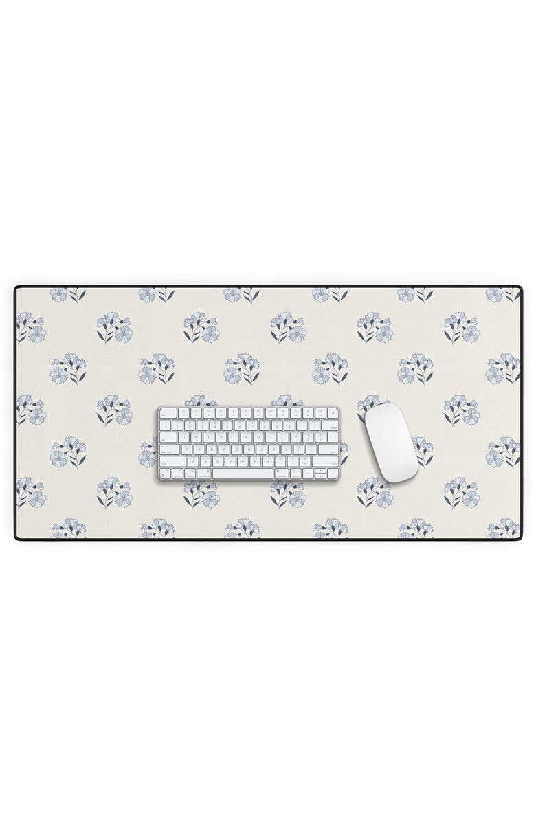 Deny Designs Floral Print Desk Mat, Alternate, color, Cream