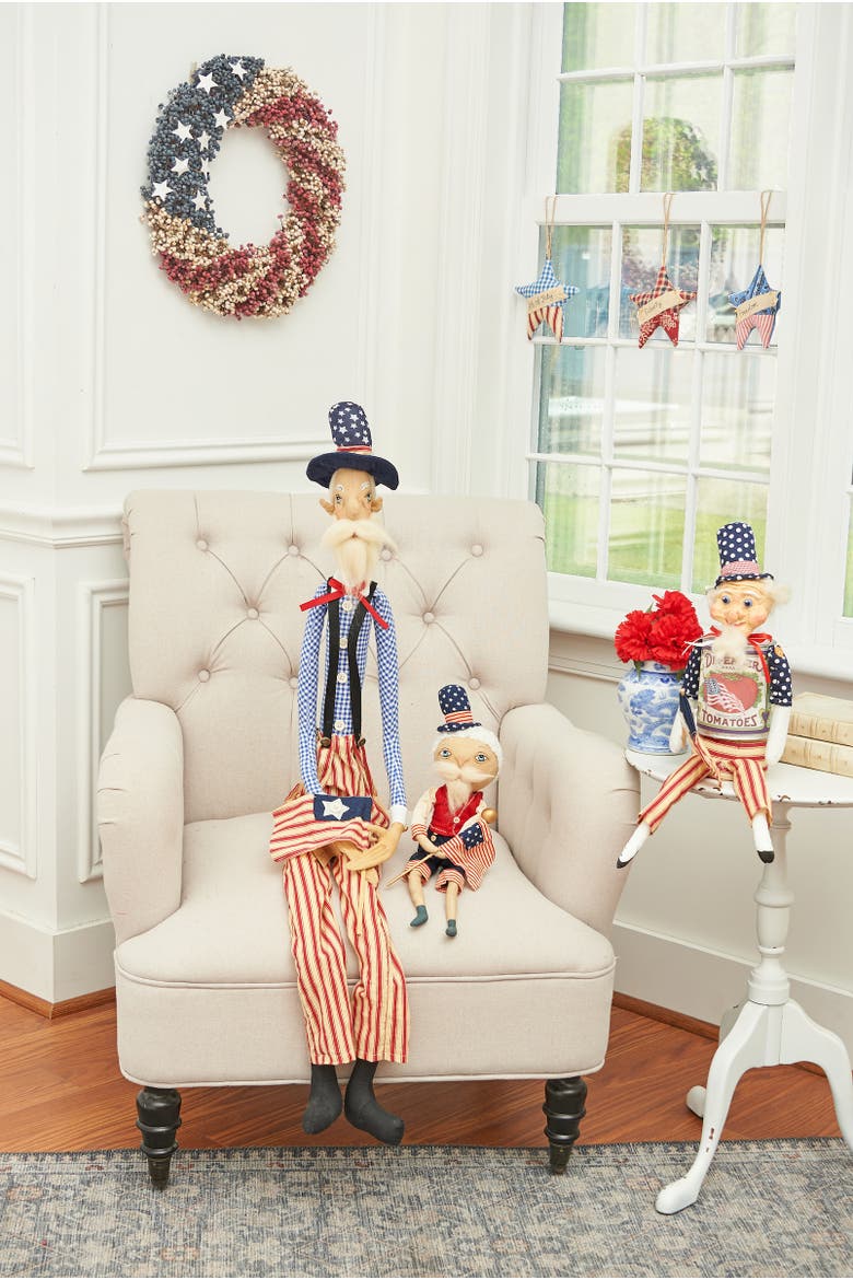 Samuel Liberty 4th of July Joe Spencer Gathered Traditions Figurine 15", Alternate, color, Red