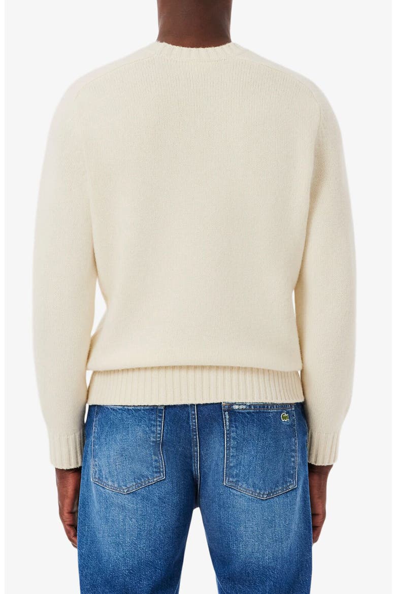 Intarsia Logo Wool Crewneck Sweater, Alternate, color, LAPLAND/ DELPHINIUM