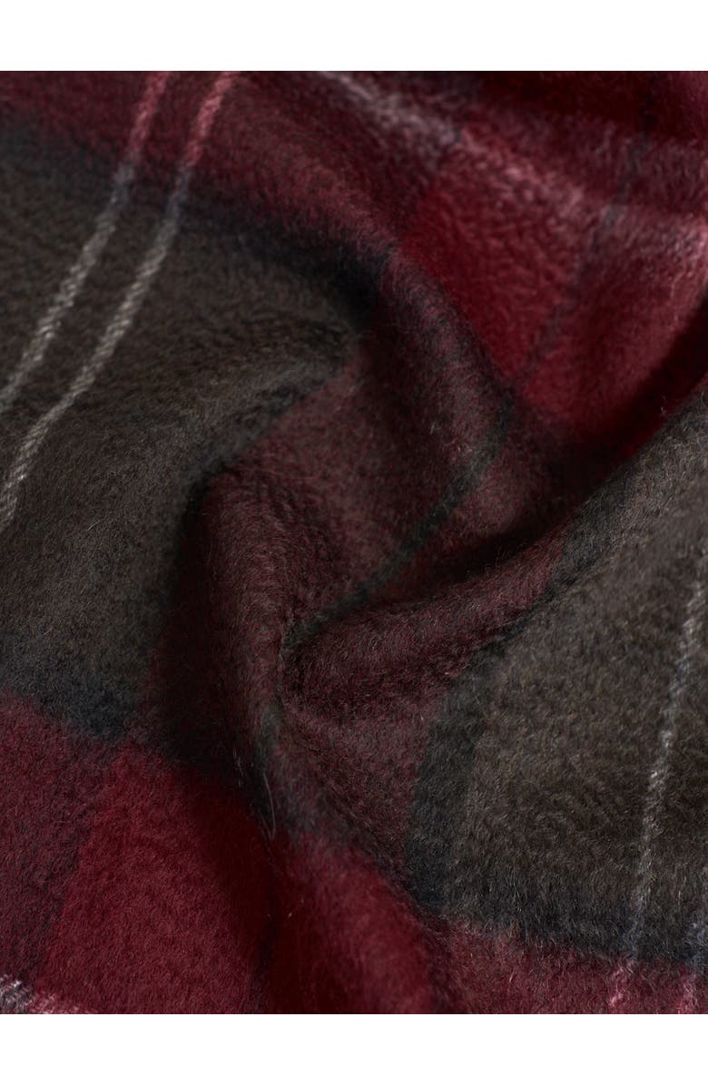 Lost Pattern "Plaid" Cashmere Scarf, Alternate, color, Dark Red