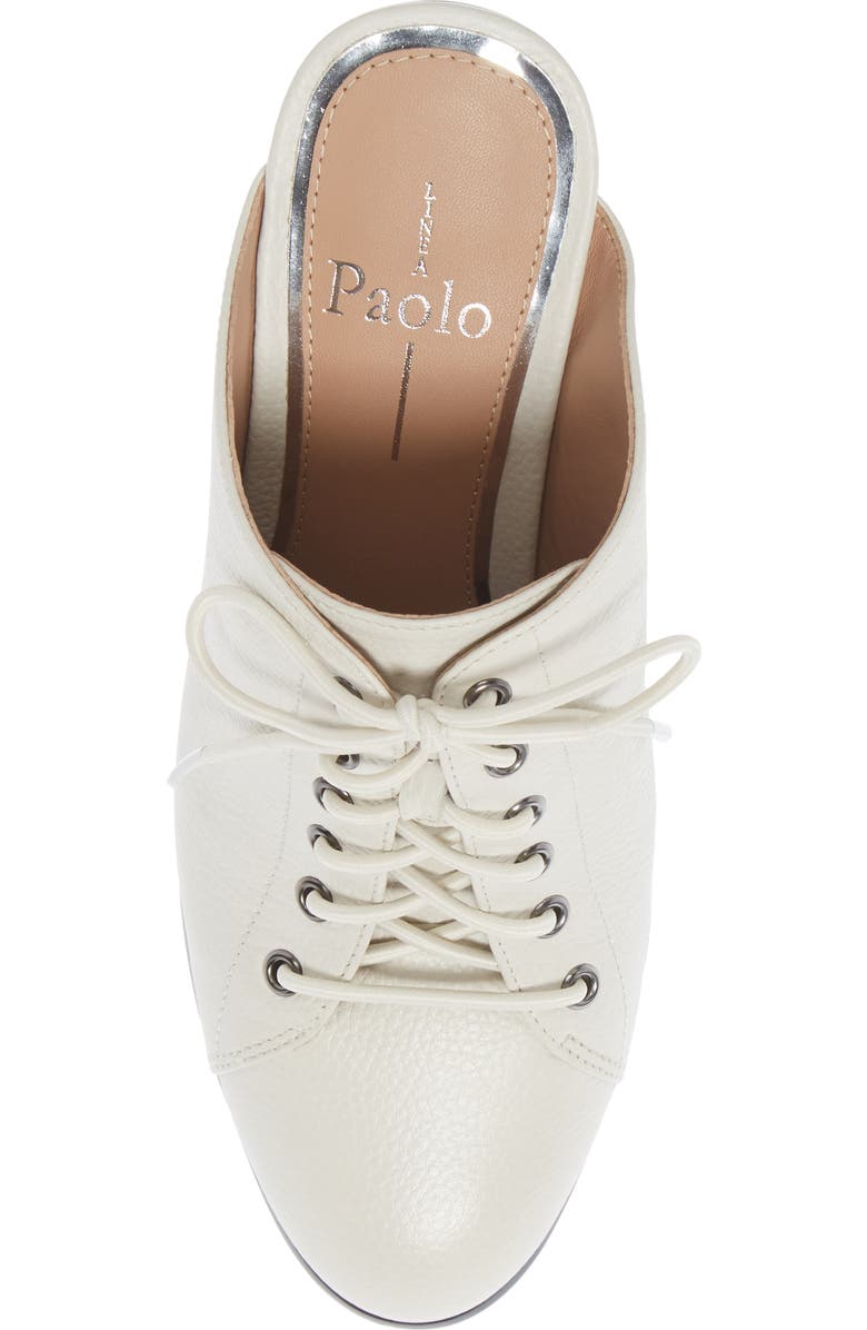 Linea Paolo Sylvie Lace-Up Mule, Alternate, color, Ivory