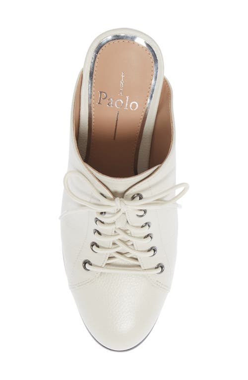 Linea Paolo Sylvie Lace-up Mule In Neutral