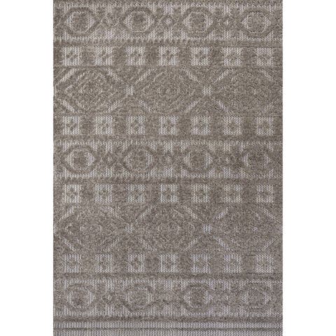 Citta High-Low Pile Mediterranean Tile Indoor/Outdoor Area Rug