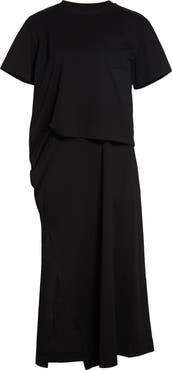 Sacai Cotton Jersey Dress