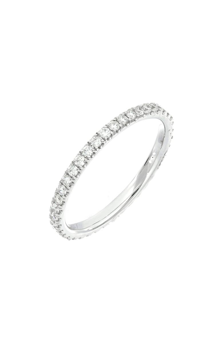 Bony Levy Diamond Stacking Ring, Main, color, 18K White Gold