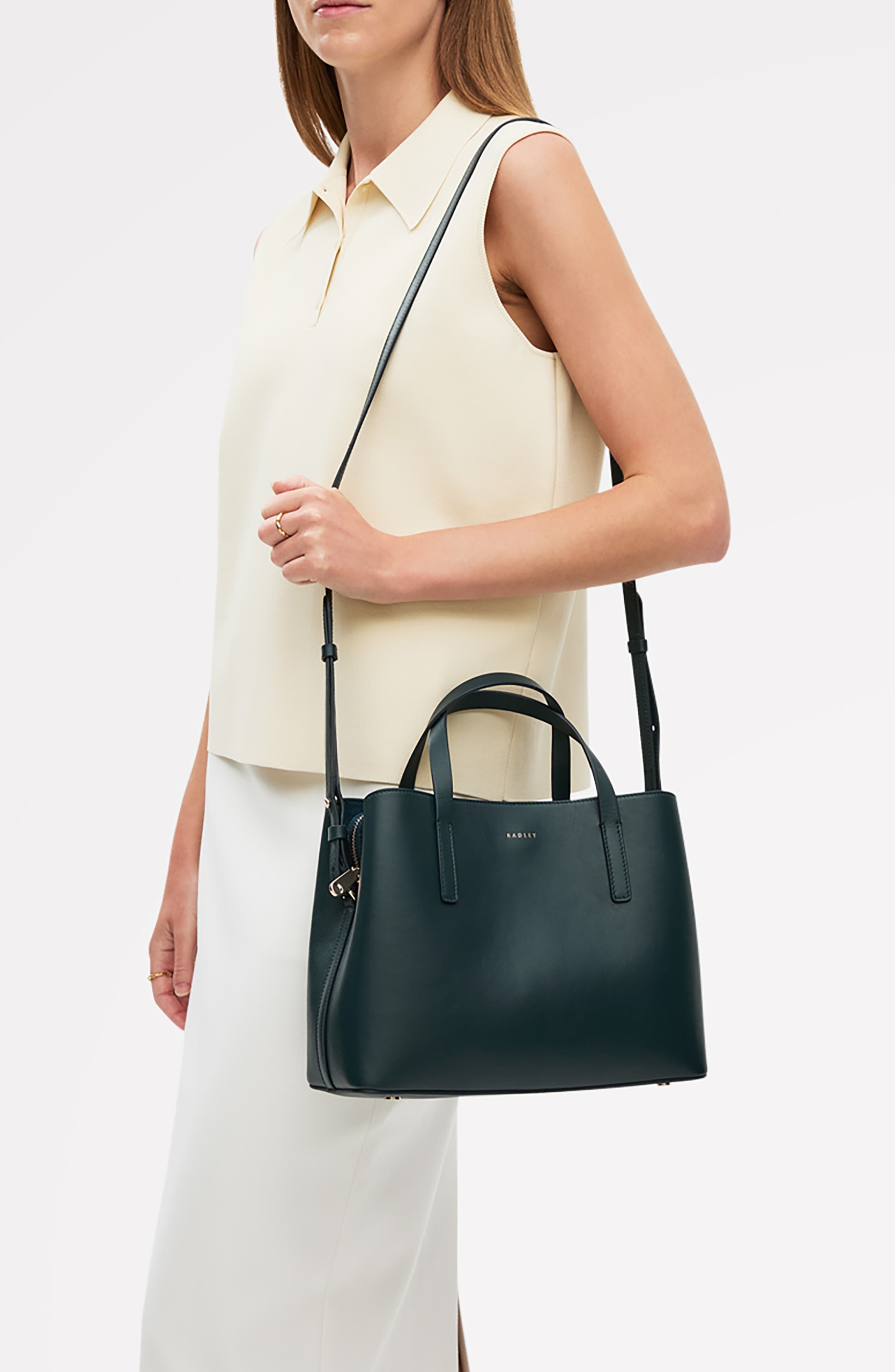 Radley Dukes Place Medium Top Zip Satchel Crossbody Bag, Alternate, color, 