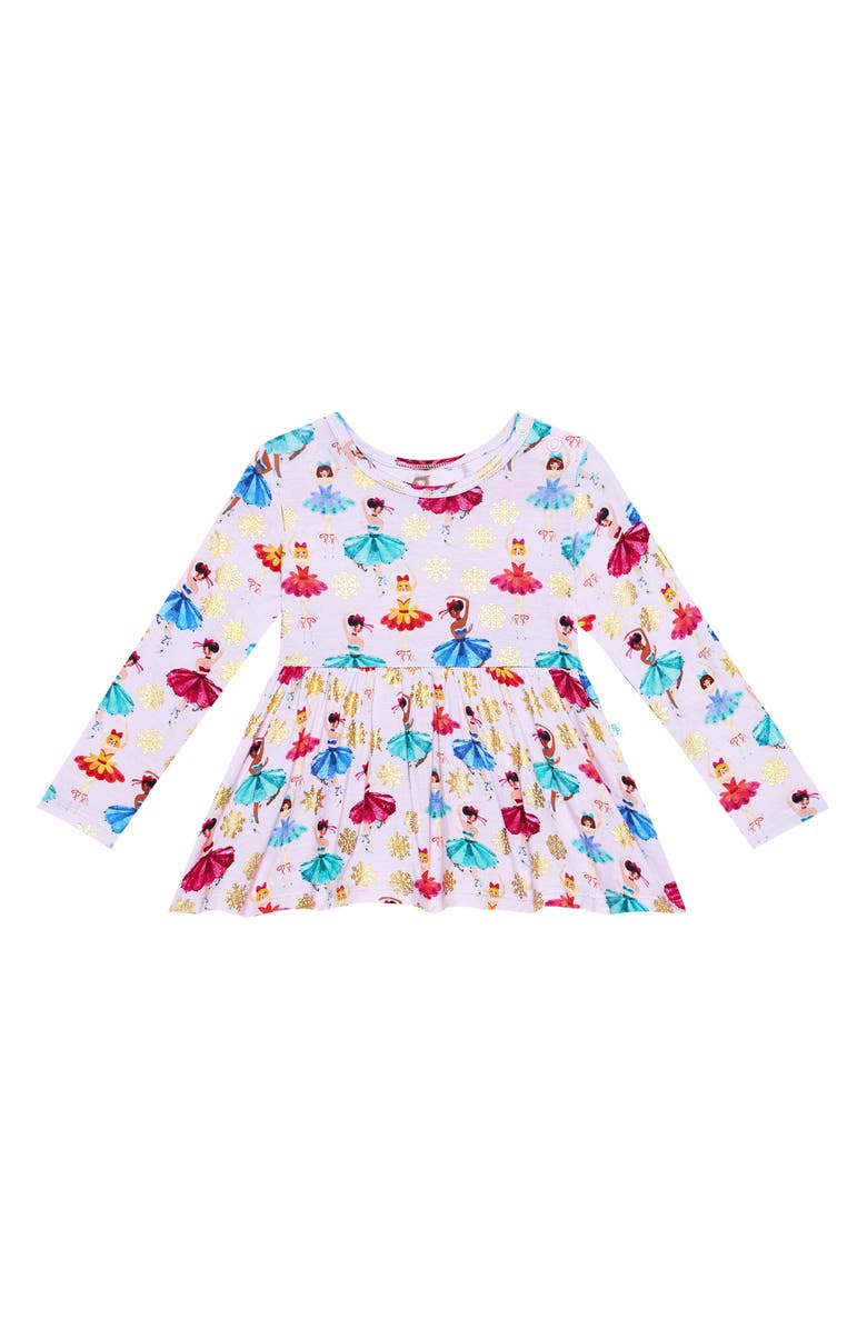 Posh Peanut Adalyn Winter Skater Dress & Ruffle Bloomers Set, Alternate, color, 