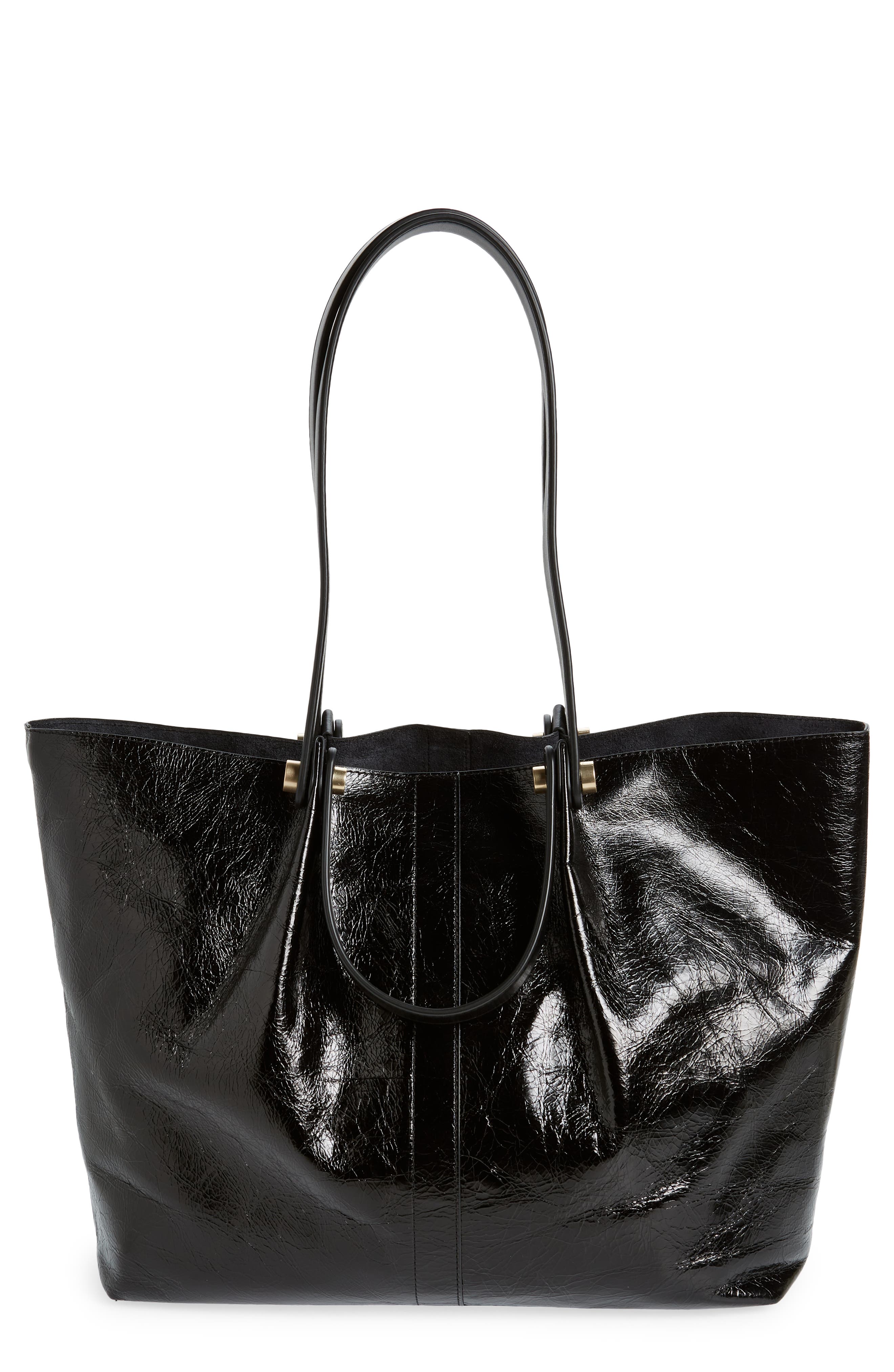 AllSaints Allington Leather Tote, Main, color, 