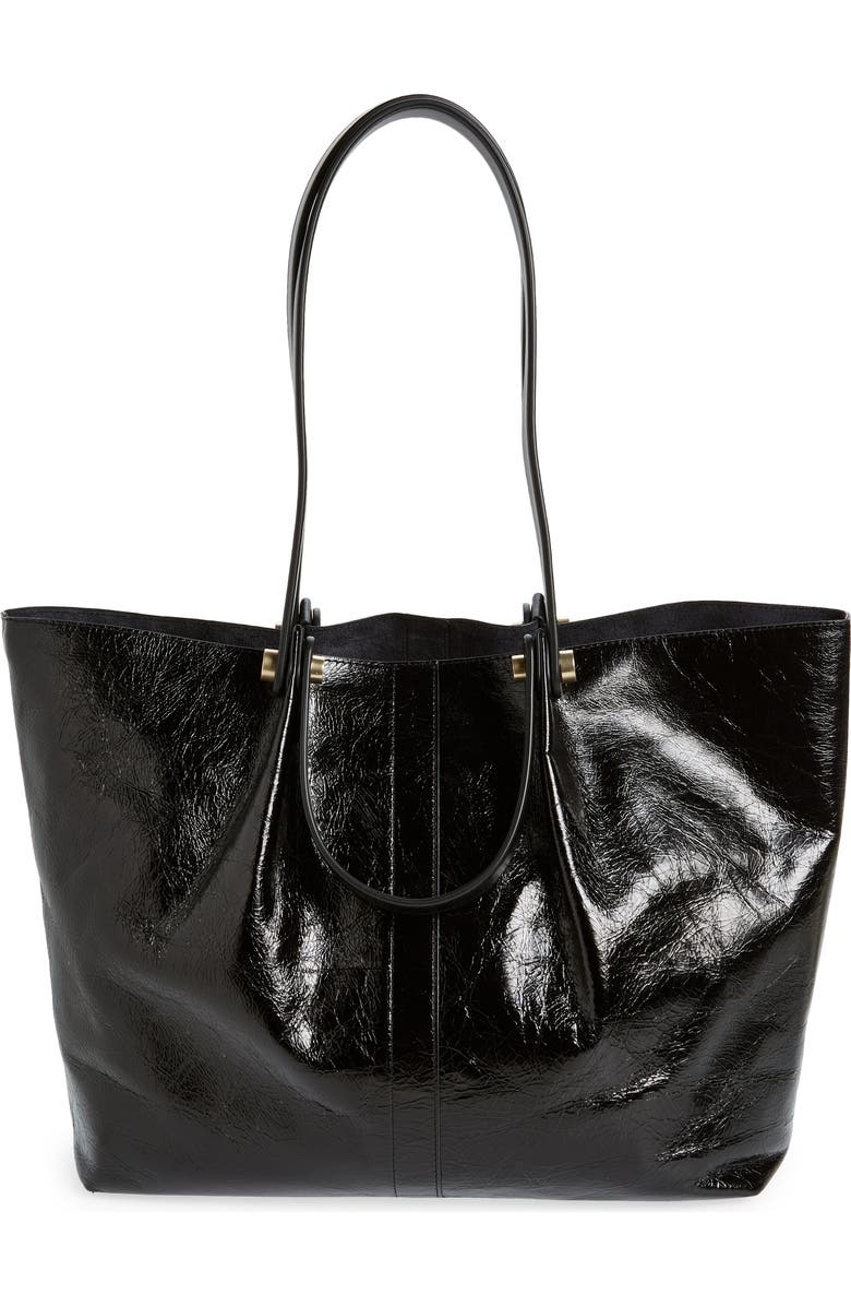 AllSaints Allington Leather Tote, Main, color,