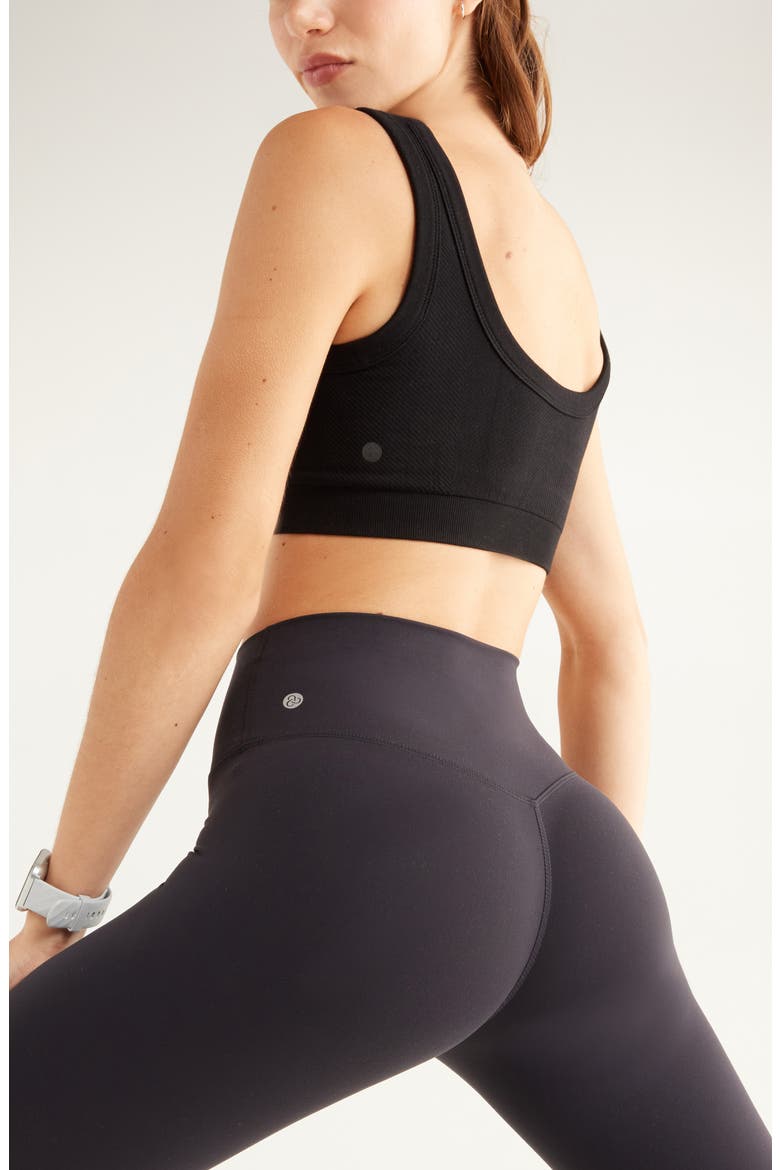 Studio Luxe High Waist Capri Leggings, Alternate, color, BLACK