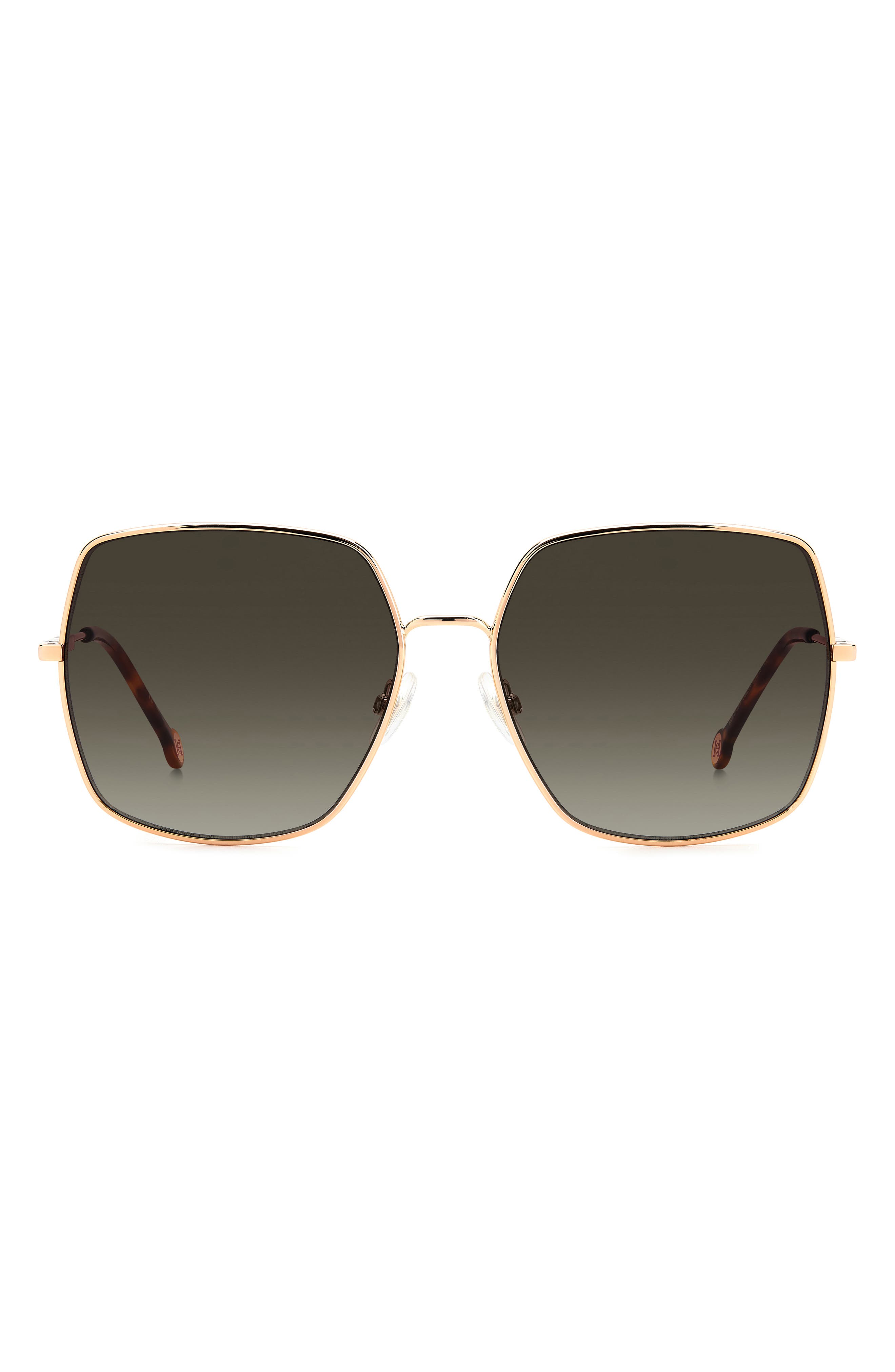 Carolina Herrera 60mm Gradient Square Sunglasses