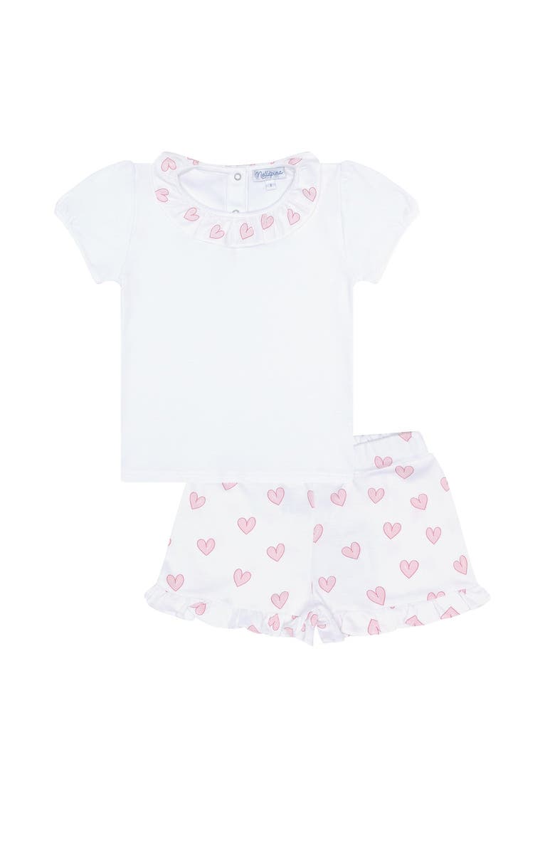 Nellapima Pink Heart Short Set - Toddler & Little Kid, Alternate, color, Pink