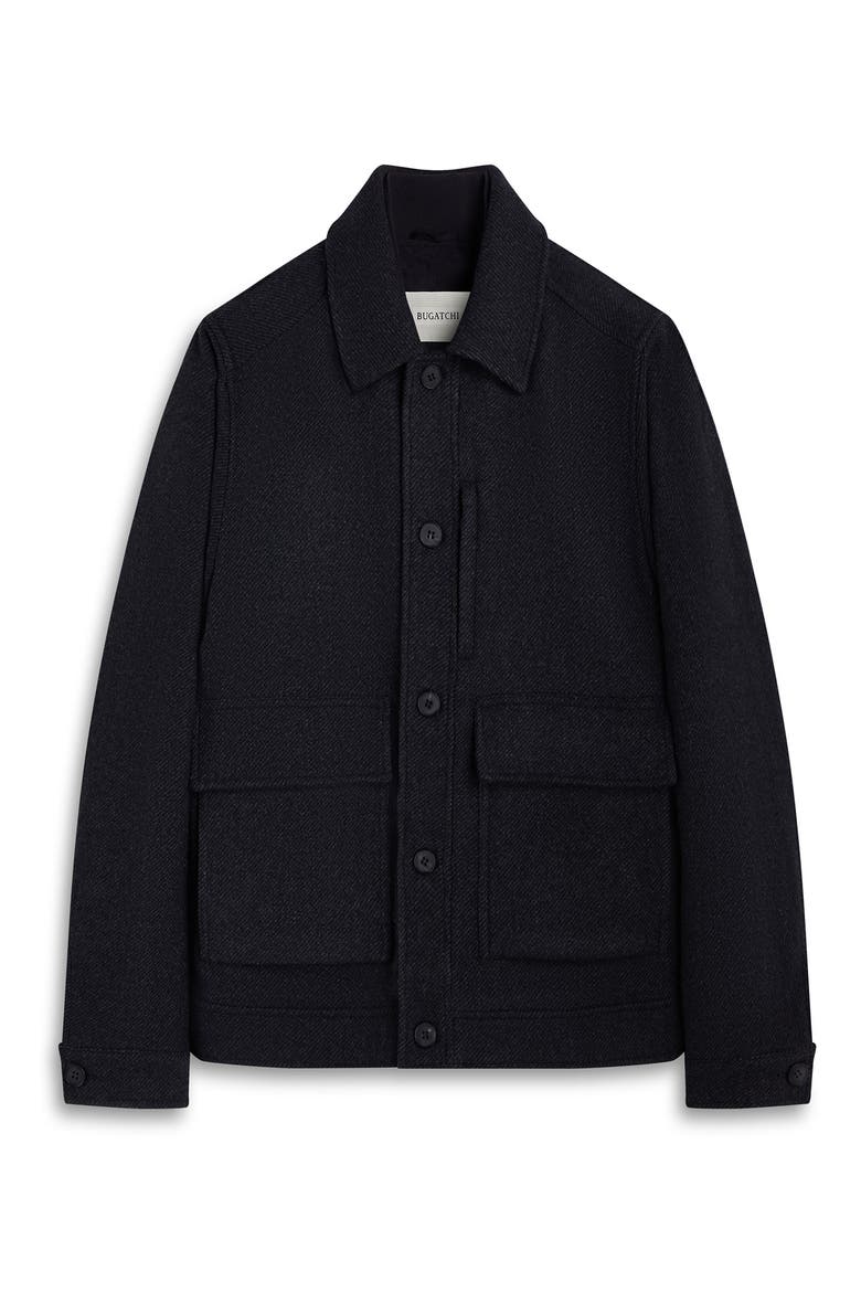 Tweed Jacket with Removable Quilted Vest, Alternate, color, BLACK