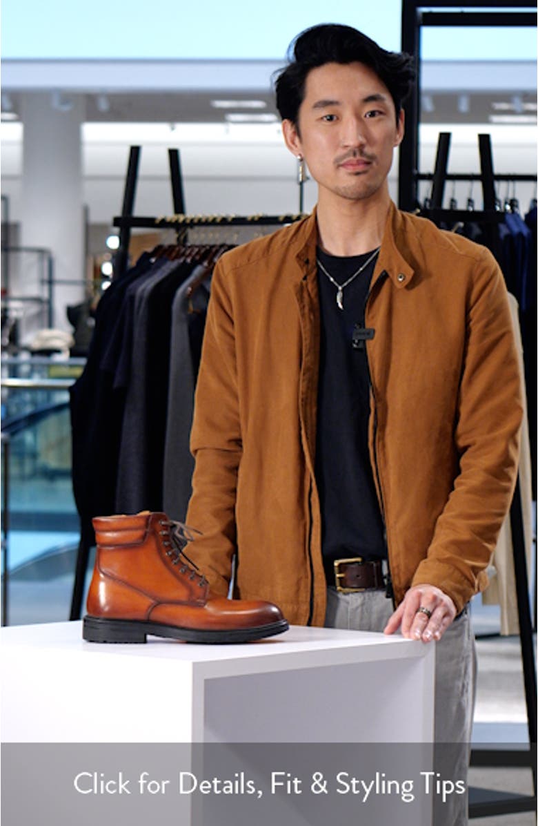 Grayson Lace-Up Lug Sole Boot, sales video thumbnail