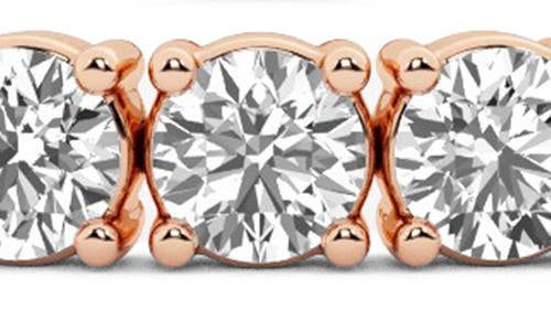 Everyday By Hautecarat Lab Grown Diamond Adjustable Tennis Bracelet In 14k Rose Gold