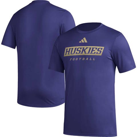 Men's adidas Purple Washington Huskies Football Practice AEROREADY Pregame T-Shirt