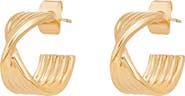 Bearfruit Jewelry 14k Gold Plated Maeve Huggies Dainty Hoop Earrings Trendy
