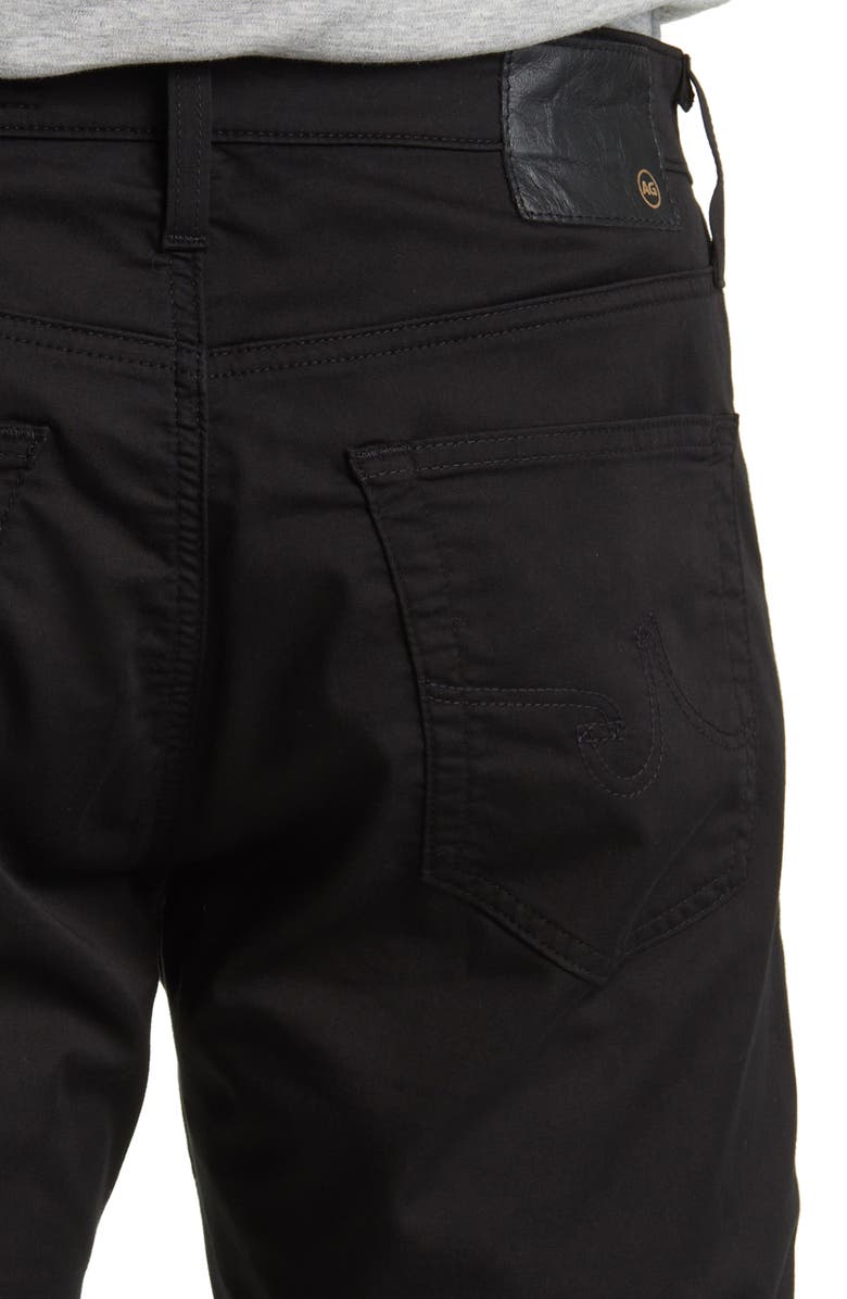 AG Everett Commuter Performance Slim Straight Pants, Alternate, color, True Black