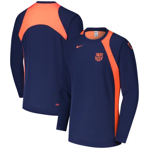 Men's Nike Navy Barcelona Third 2025/26 T90 Pullover Sweatshirt