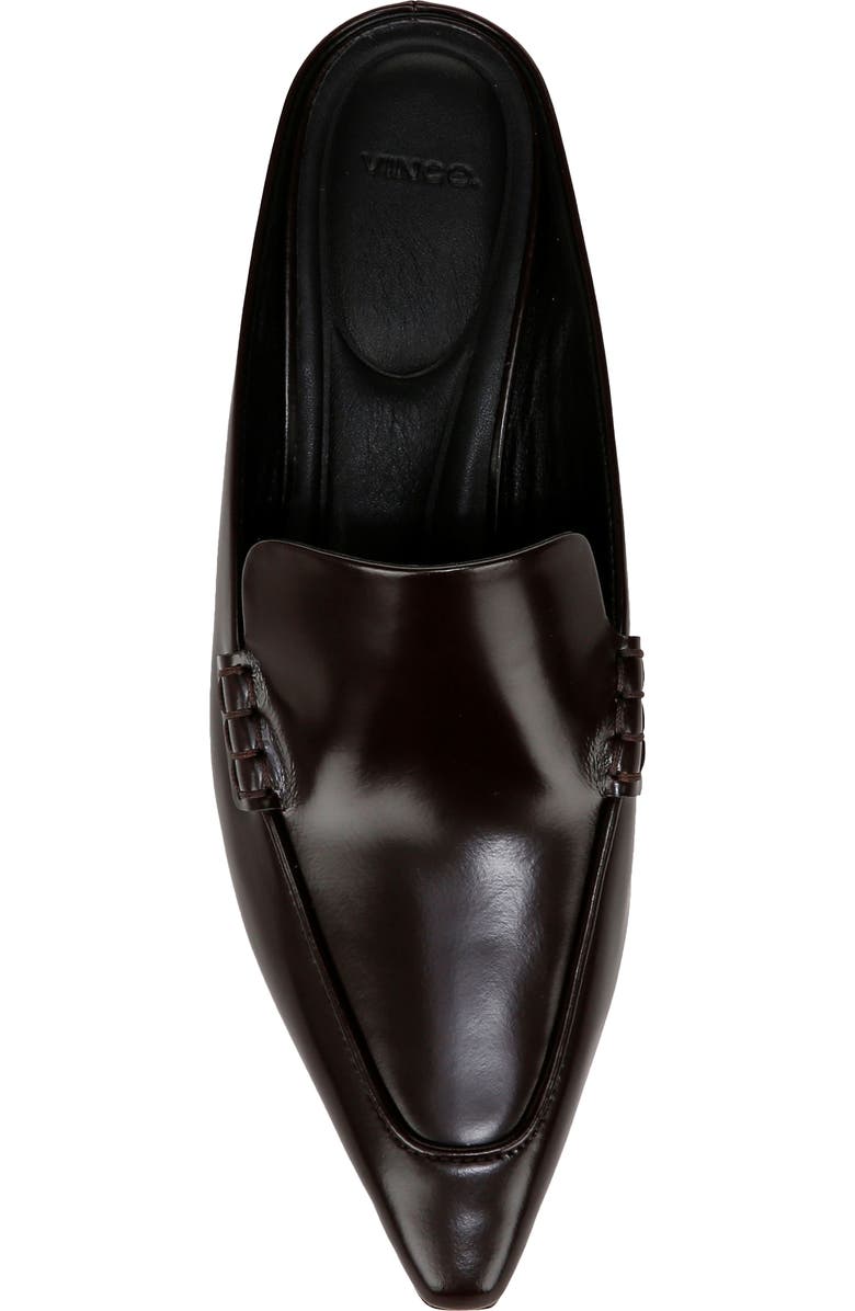 Vince Samy Pointed Toe Kitten Heel Loafer Mule, Alternate, color, Ganache