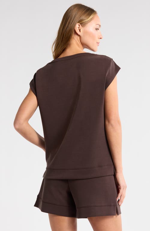 ZELLA ZELLA ULTRA SOFT KNIT GATHERED SHOULDER TOP