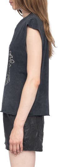 Zadig & Voltaire Cloe Strass Skull T-Shirt | Nordstrom