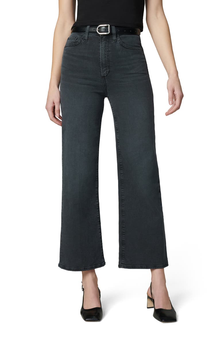 The Mia High Waist Ankle Wide Leg Jeans, Main, color, BLACK CAT