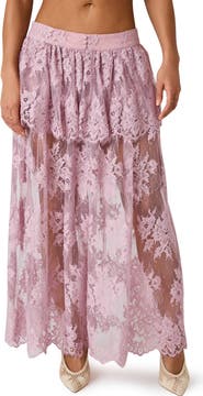 Steve Madden Arietty Lace Maxi Skirt