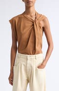 Isabel Marant Nayda Asymmetric Cotton Slub Top