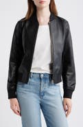 Madewell Shrunken Leather Bomber Jacket