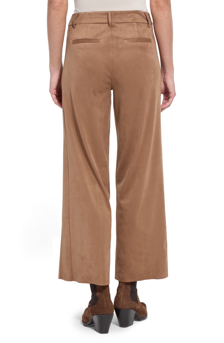 Lysse Vionette Faux Suede Wide Leg Pants, Alternate, color, Lux Camel