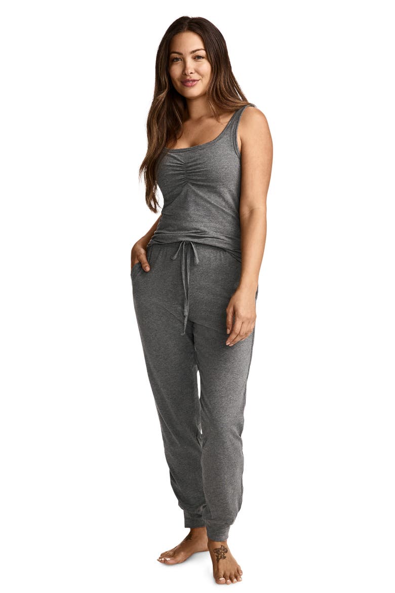 Womens Organic Cotton Stretch Jogger, Alternate, color, Steel Heather