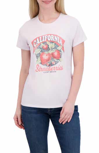 Lucky Brand Strawberries Graphic T-Shirt