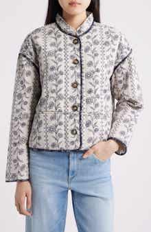 Ottoma Floral Quilted Cotton Jacket
