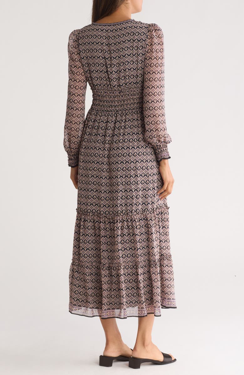 MAX STUDIO Floral Long Sleeve Maxi Dress, Alternate, color, 