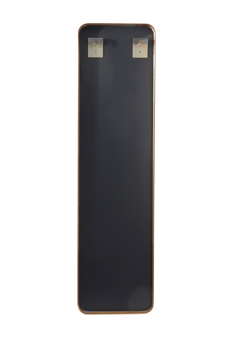 Goldtone Metal Wall Mirror with Thin Frame, Alternate, color, GOLD