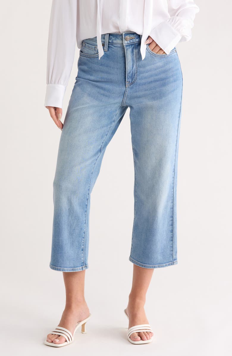 NYDJ Joni High Waist Relaxed Capri Jeans, Main, color, Blue Valley