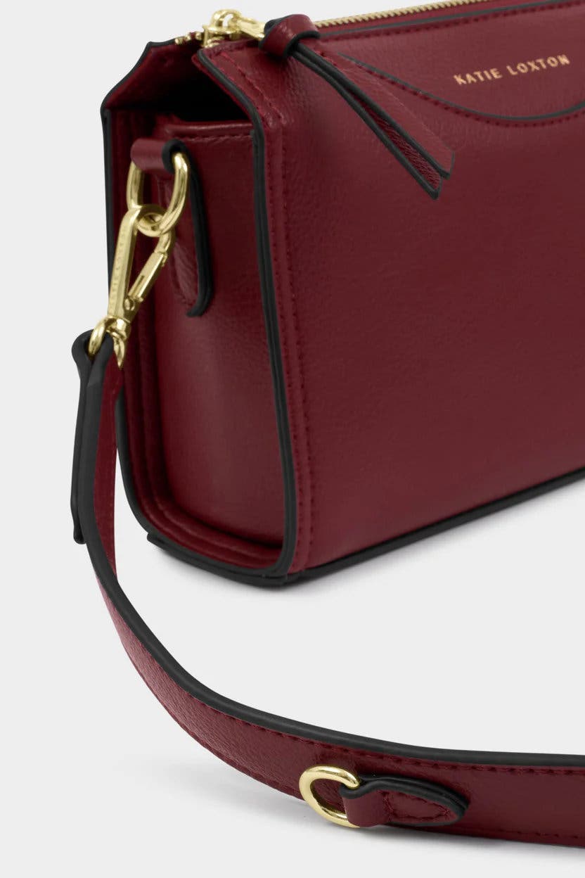 Katie Loxton Alba Crossbody Bag in Cherry, Alternate, color, Cherry