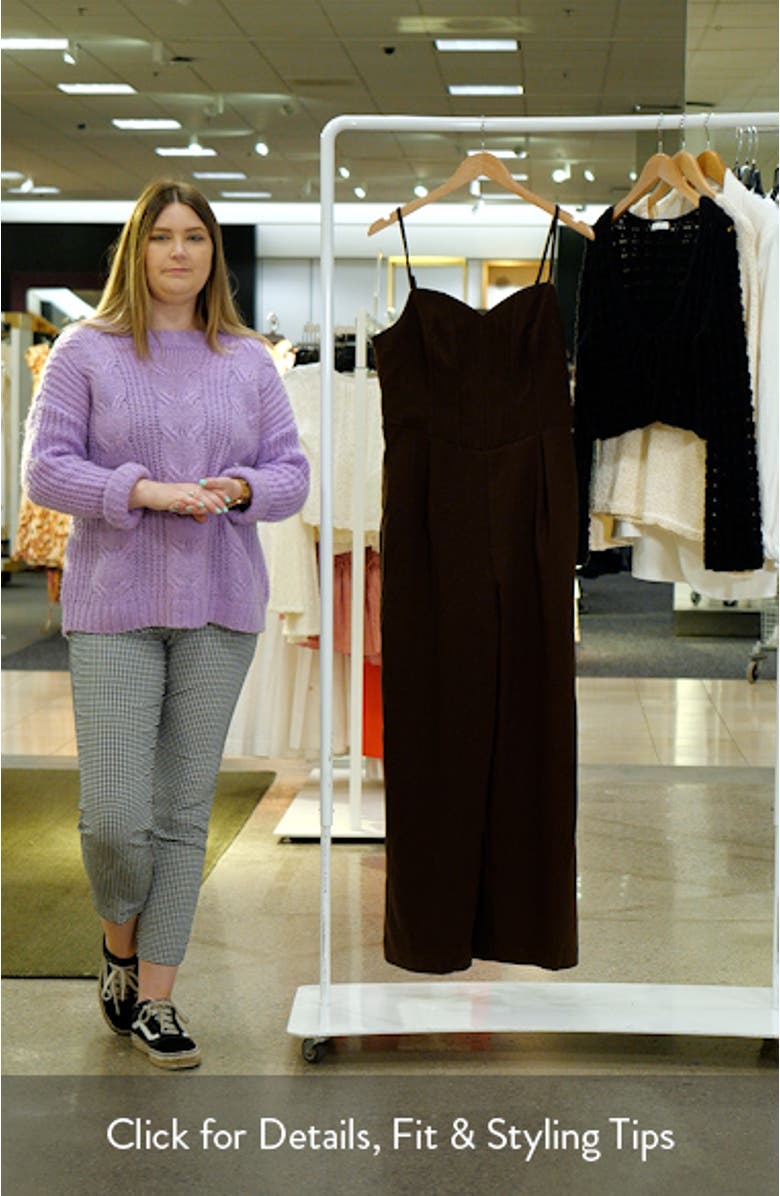 Bustier Wide Leg Jumpsuit, sales video thumbnail