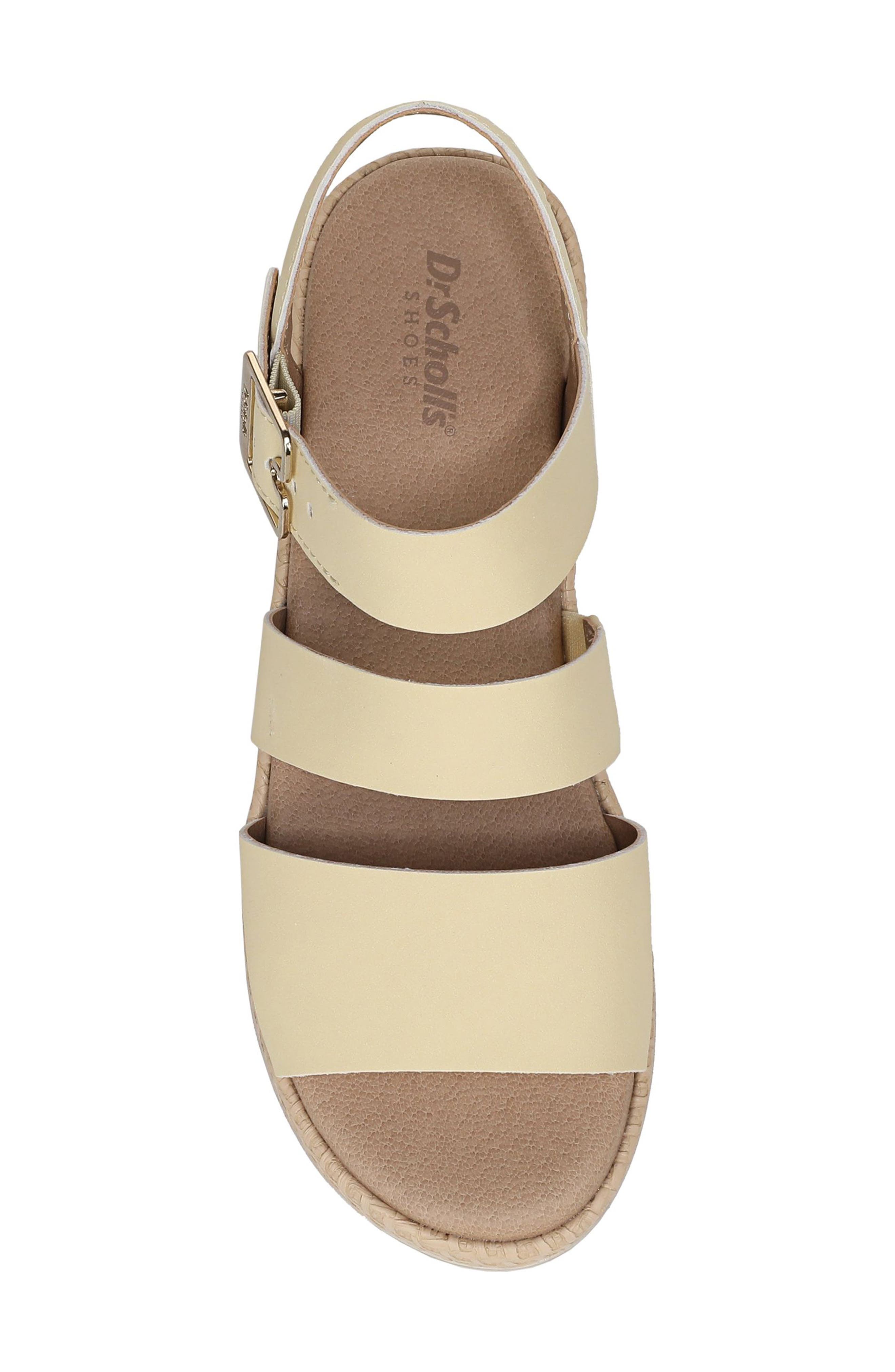 Dr. Scholl's Once Twice Platform Wedge Sandal, Alternate, color, Butter Yellow