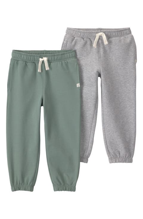 Kids' Set of 2 Assorted Stretch Organic Cotton Sweatpants