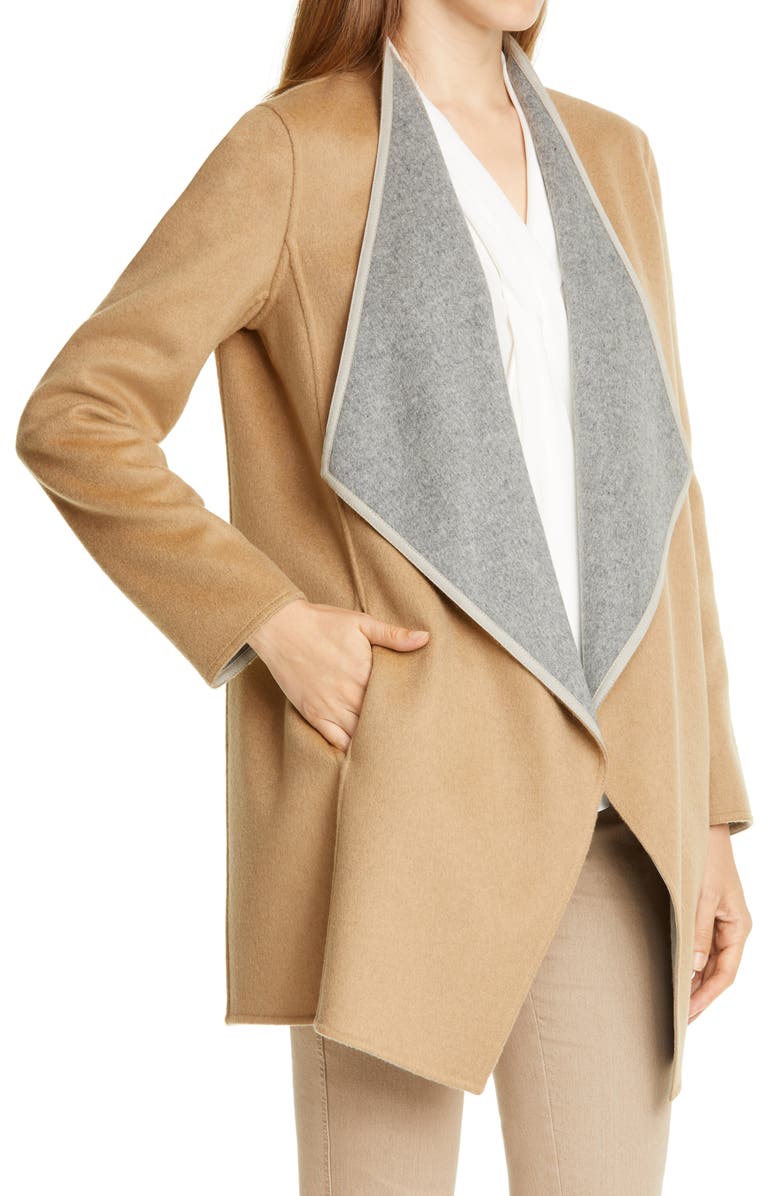 Lafayette 148 New York Valasca Reversible Wool & Cashmere Jacket, Main, color, 