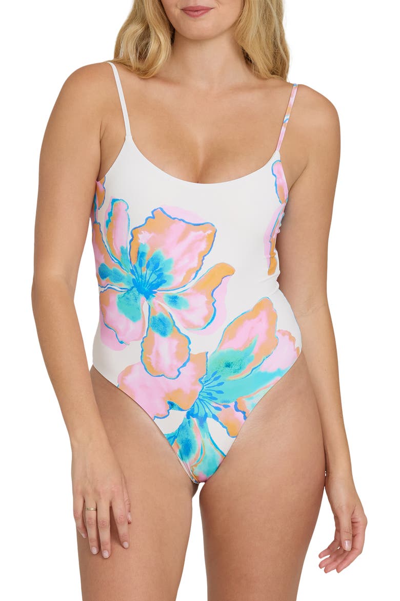 Sweet Escape Sloane One-Piece Swimsuit, Main, color, SALT CRYSTAL